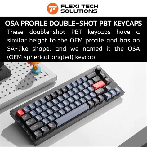 KEYCHRON V Hot Swap RGB Fully Assembled Knob Frosted Black Translucent Wired Keyboard Flexi