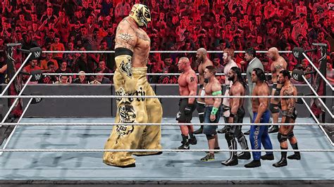 WWE 2K19 Giant Rey Mysterio Vs Mini WWE Superstars Match YouTube