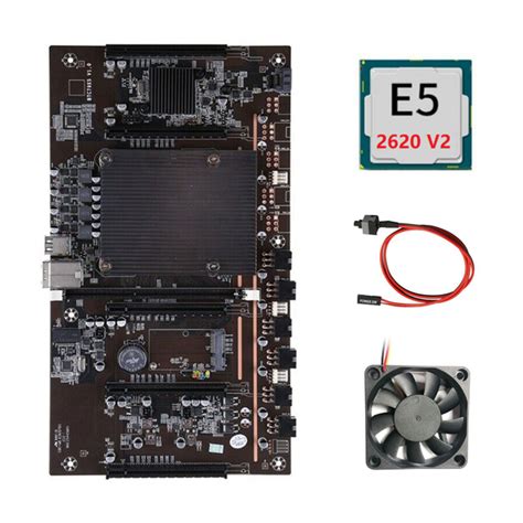 Материнская плата для майнинга BTCX79 H61 с процессором E5 2620 V2 ...