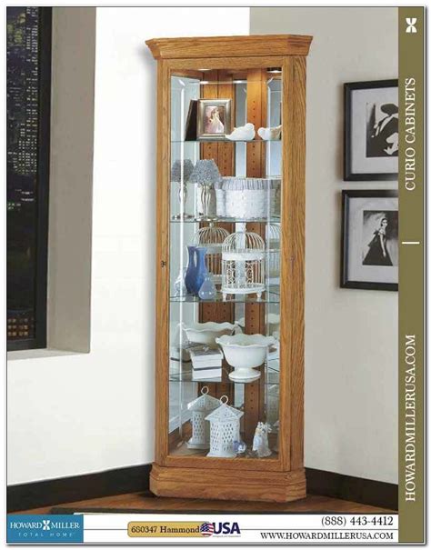 Corner Lighted Curio Cabinet Golden Oak Cabinet Home Design Ideas Aoyrpgo1ar