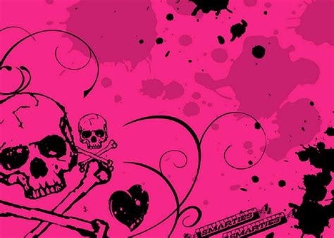 Pink Skull Emo Wallpaper Skull Wallpaper Emo Backgrounds