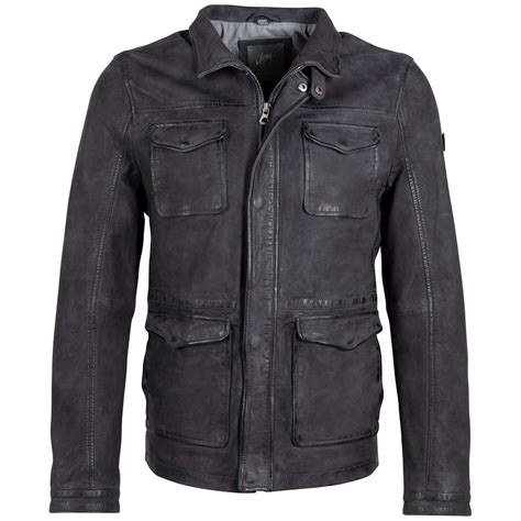 Geaca de Piele Barbati Gipsy Bleumarin Galdon