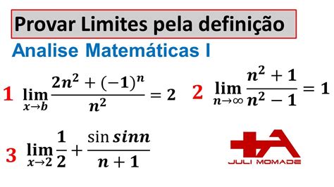 Calculo De Limite De Uma Sucessao Pela Definicao Resolucao De