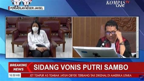 Resmi Hakim Vonis Putri Candrawathi Tahun Penjara Terbukti Ikut