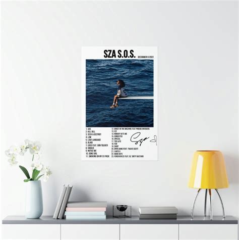 Custom Sza Album Cover Digital Poster Print Tracklist Sza Etsy