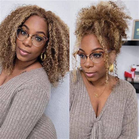 Detailed Nadula Glueless Honey Blonde Kinky Curly Wig Installation Beginners Friendly