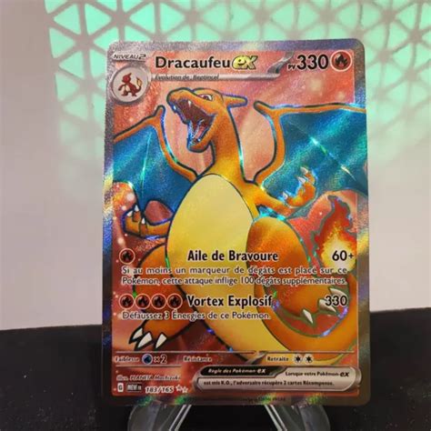 Carte PokÉmon Dracaufeu Ex Full Art 183165 Ecarlate Et Violet 35 151 Eur 10000 Picclick It