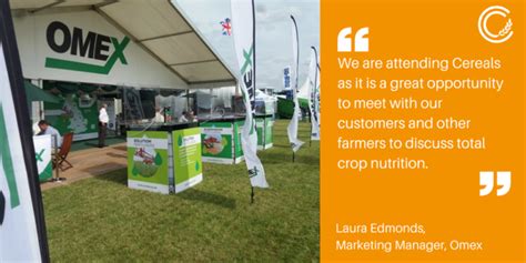 OMEX Are Attending Cereals OMEX Agriculture