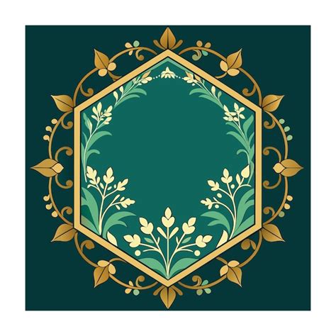 Mughal Garden Frame Vector Illustration Premium Ai Generated Vector