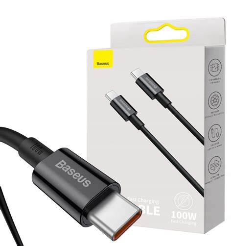 BASEUS KABEL USB-C TYPE-C 100W PD QUICK CHARGE 5A - Sklep, Opinie, Cena ...