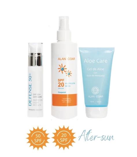 Pack Solares Facial Y Corporal Con Aloe Vera De Regalo Belleza