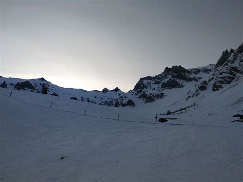 Galmschibe 2425m Aktuelle Verhältnisse vom 18 02 2024 auf der Route