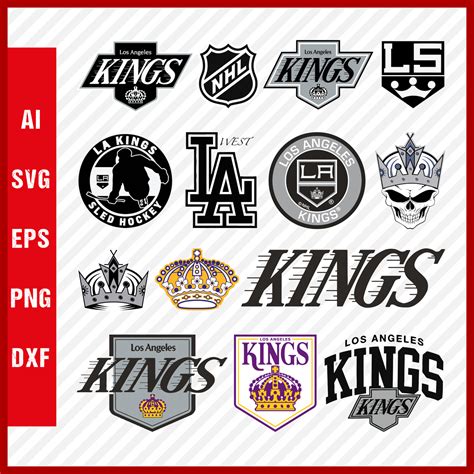 Los Angeles Kings Svg NHL National Hockey League Team Svg Logo Clipart ...