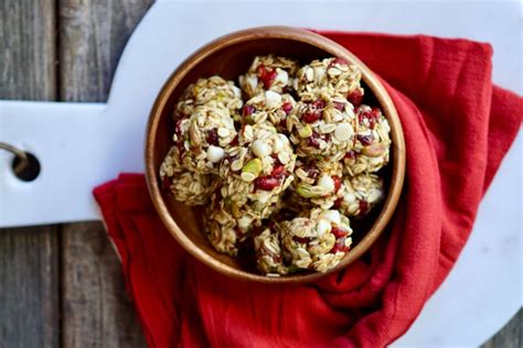 Whole Grain Cranberry Nut Energy Bites SIMMER SAUCE