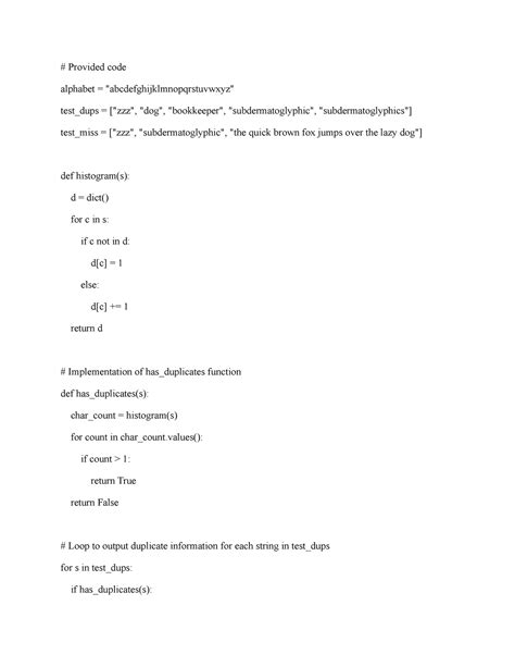 Programming Assign Unit Provided Code Alphabet