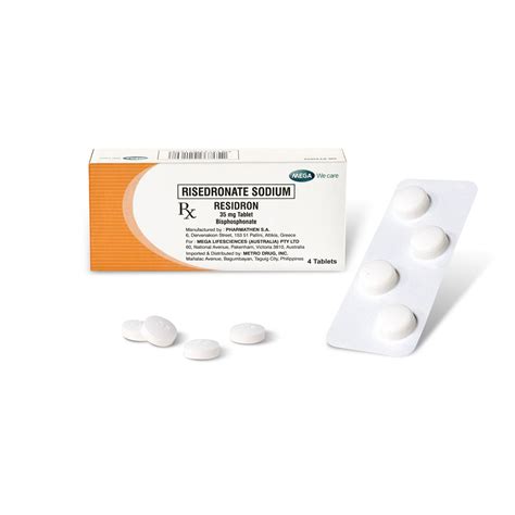 Residron Risedronate Sodium 35 Mg Tablet 4 Tablets Prescription