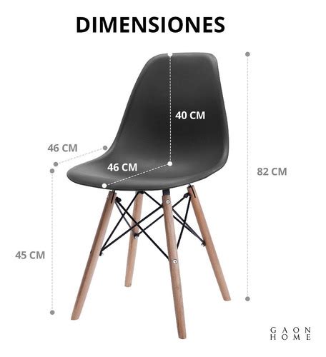 Set De Sillas Eames Gaon Minimalistas Varios Colores Env O Gratis