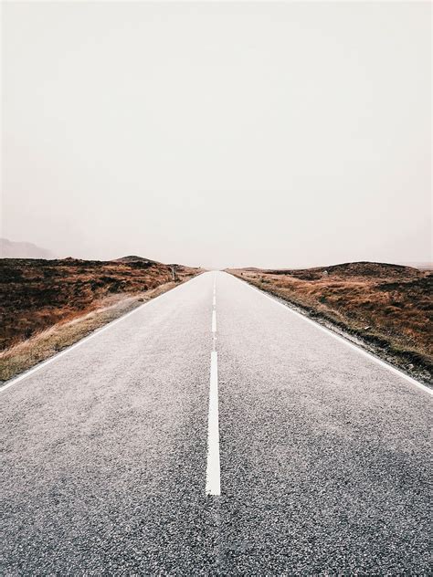 HD wallpaper: empty road under white clouds and blue sky, highway ...