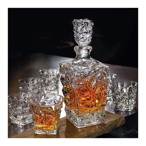 Whiskey Decanter Piece Whiskey Decanter Set Lead Free Glass Wine