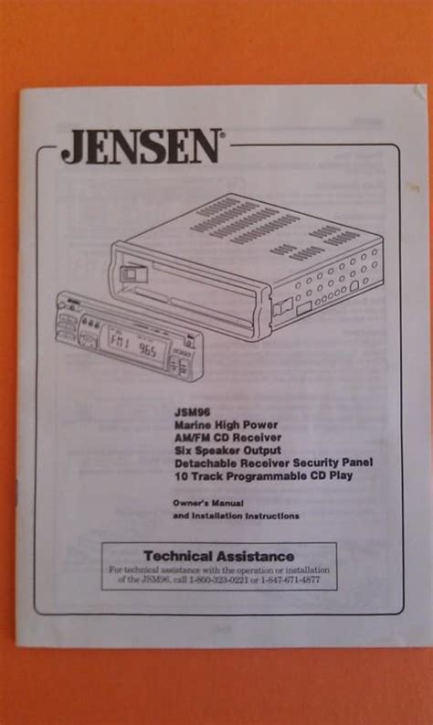 Jensen Marine Radio Manual