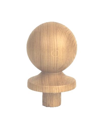 Oak Ball Newel Cap Mm