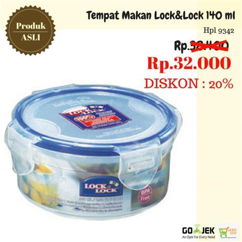 Tempat Makan Tempat Bekal Lock Lock Hpl Ml Murah Lazada Indonesia