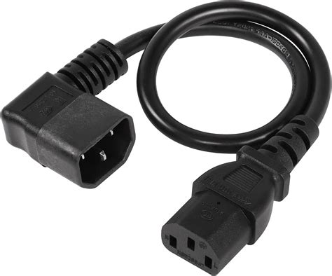 Amazon CERRXIAN 0 4m Right Angle IEC 320 C14 To C13 Power Cable