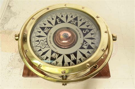 1920s Sestrel Brass Nautical Gimbal Compass Antique Maritime Navigation Device For Sale At