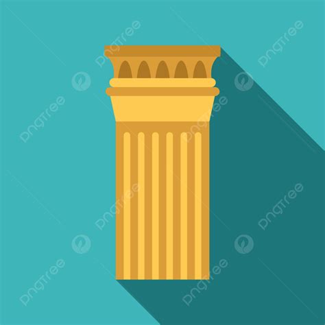 Greek Column Vector Hd PNG Images Column Icon Flat Vector Greek