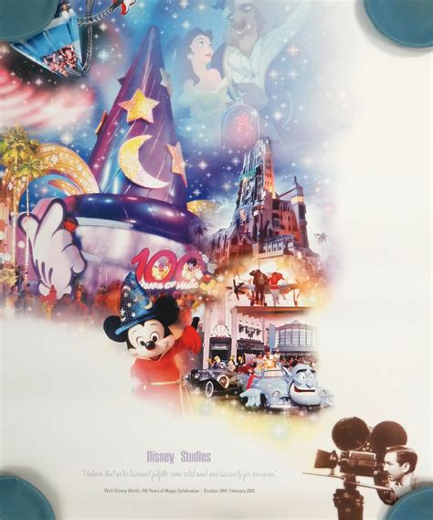 Disney Studios Disney World Years Of Magic Celebration Poster Id