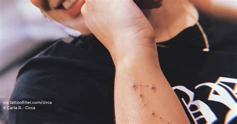 Minimalist Scorpius Constellation Tattoo On The Wrist