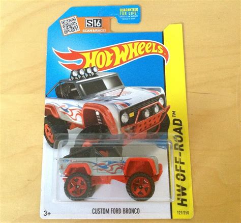 Hot Wheels Custom Ford Bronco Grey Hw Off Road Perfect Birthday Gift Rare Miniature Collectable