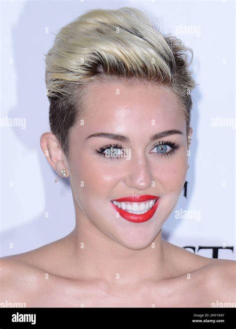 Miley Cyrus Attending The Maxim Hot Party In Los Angeles California Stock Photo Alamy