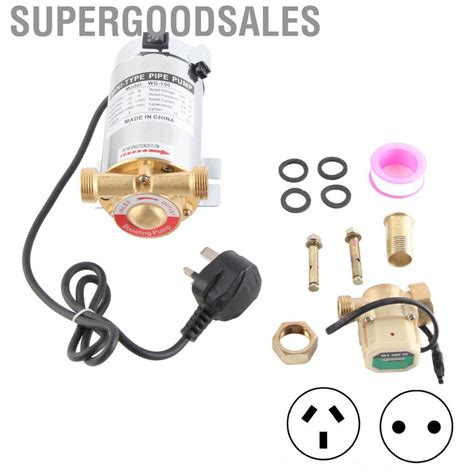 Supergoodsales W AC V Automatic Hot Water Pump With Meter Power Cord L Min Shower