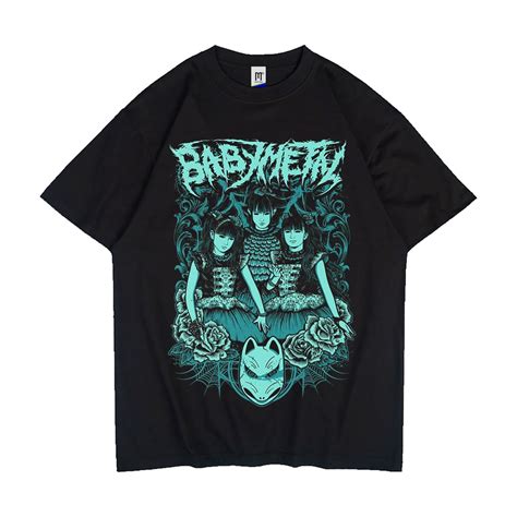 Jual Babymetal Tshirt Musik Baby Metal Premium Cotton Kaos Metal Kaos