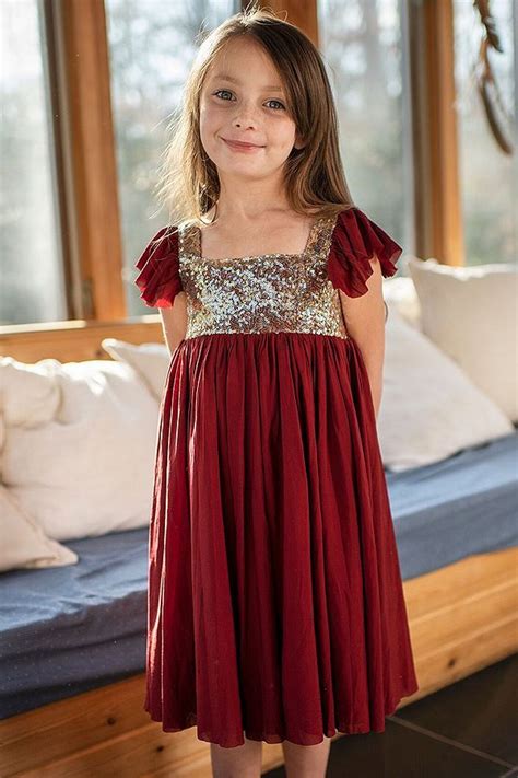 Mustard Red Shimmer Dress Snowfall Shimmer Dress Dresses Mustard