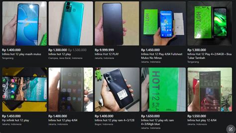Harga HP Second Infinix Hot 12 Play 4 64GB November 2022 Cuma 1 Jutaan