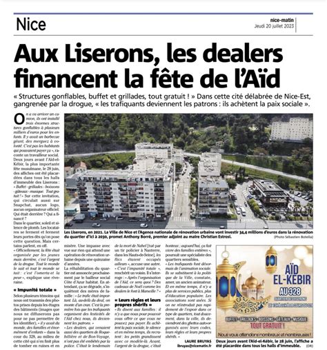 Eric Ciotti on Twitter Fête de lAïd financée par les dealers à