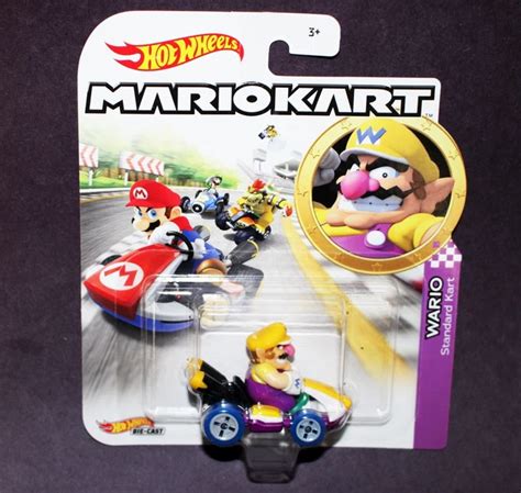 HOT WHEELS SUPER Mario Kart Wario Standard Kart voiture de collection moulée sous pression