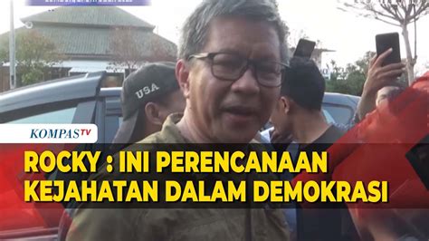 Rocky Gerung Terkait Putusan MK Loloskan Gibran Perencanaan Kejahatan