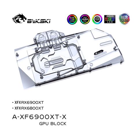 Bykski Xfx Xt Gpu Water Block For Xfx Radeon Rx Xt