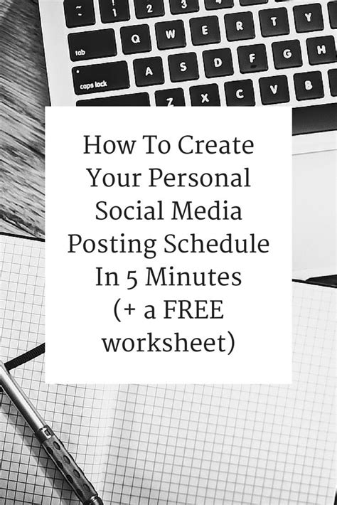 How To Create Your Personal Social Media Posting Schedule In 5 Minutes