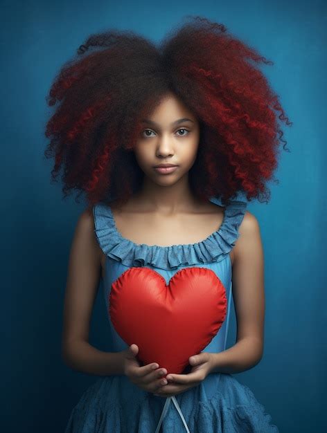 Free Photo Woman Holding Heart Shaped Object