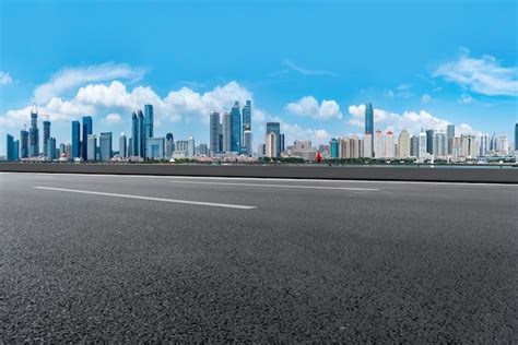 Premium Photo | The skyline of the urban skyline of qingdao expressway