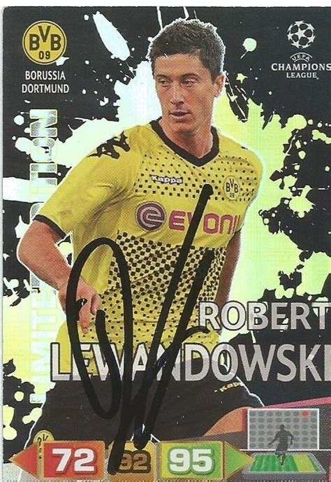 Robert LEWANDOWSKI Autograf POLSKA Karta PANINI Warszawa Kup