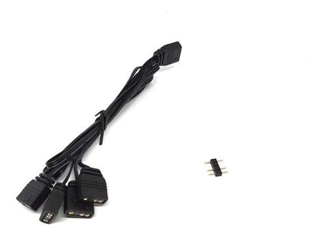 Cabo Adaptador DEX Molex ARGB 5V 4 Saídas 3 Pinos 30cm para Cooler CM