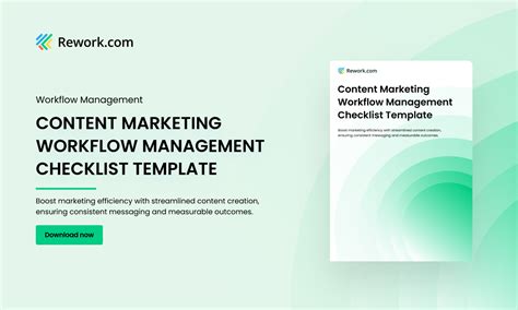 Content Marketing Workflow Management Checklist Template