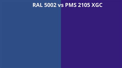 Ral 5002 Vs Pms 2105 Xgc Ral Colour Chart Uk