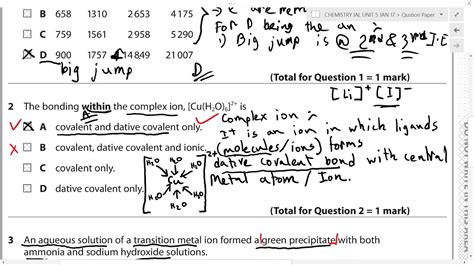 Edexcel A2 IAL Chemistry Unit 5 Question Paper January 2017 Question 2