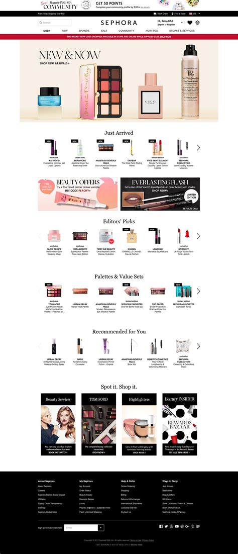 Sephora | eCommerce Website Design Gallery & Tech Inspiration
